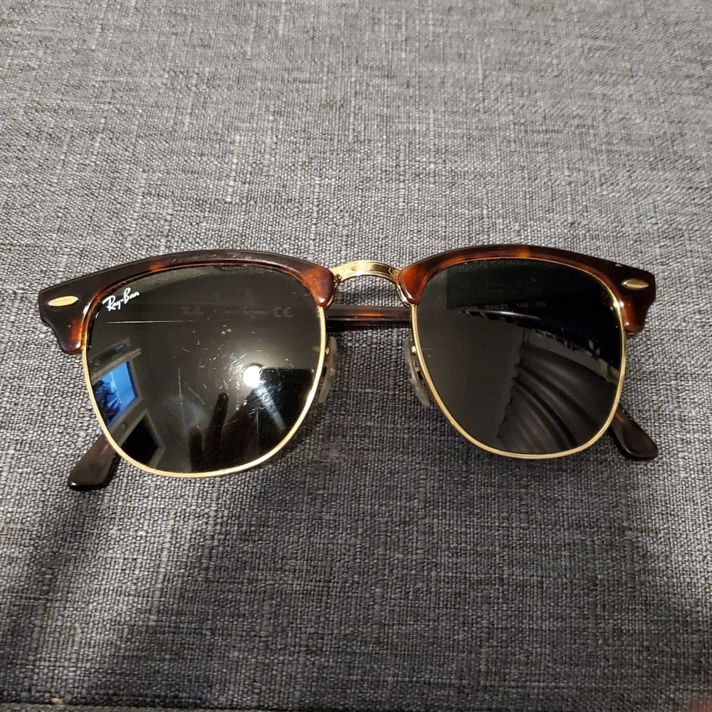 Ray Ban Clubmaster Gold Sunglasses